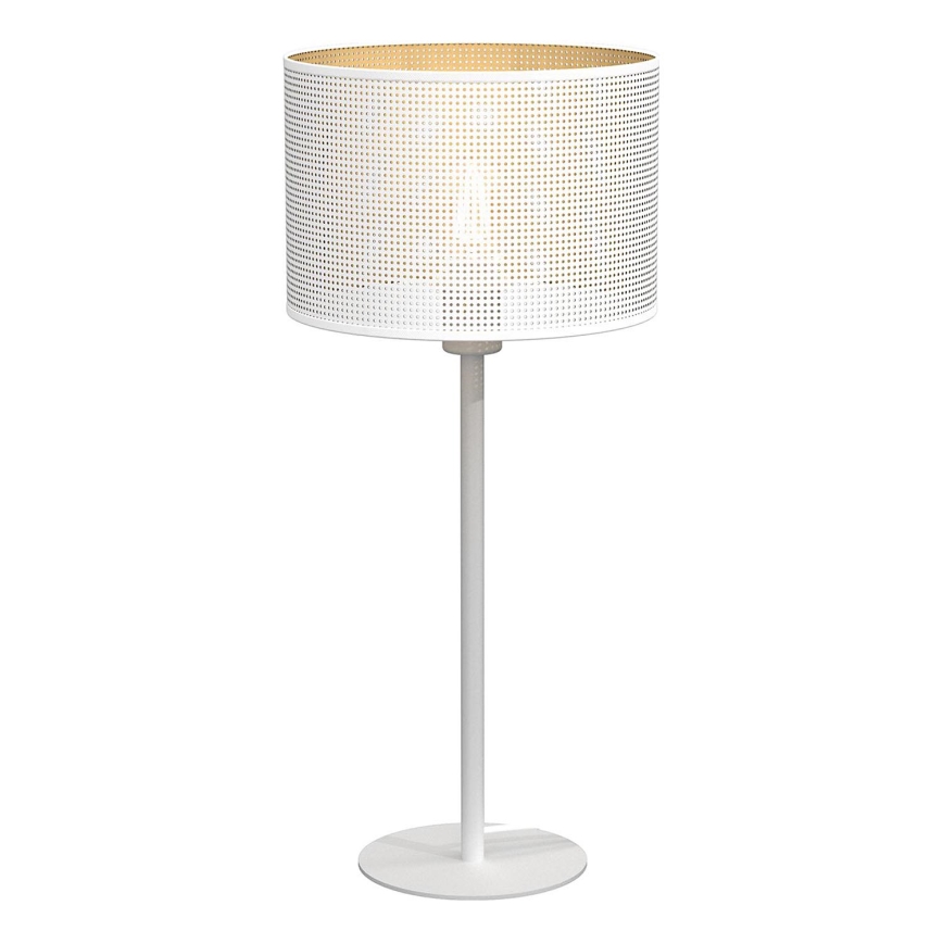 Lampada da tavolo LOFT SHADE 1xE27/60W/230V diametro 25 cm bianco/oro