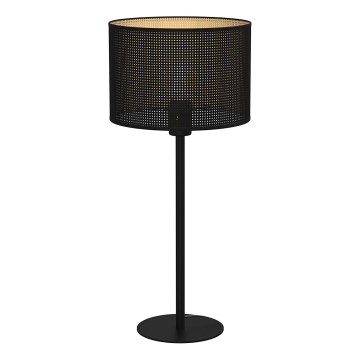 Lampada da tavolo LOFT SHADE 1xE27/60W/230V diametro 25 cm nero/oro