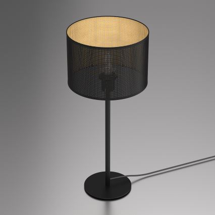 Lampada da tavolo LOFT SHADE 1xE27/60W/230V diametro 25 cm nero/oro