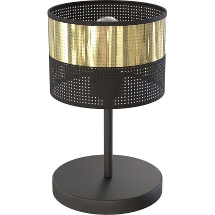 Lampada da tavolo LUX 1xE27/15W/230V nera/dorata