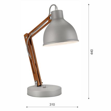 Lampada da tavolo MARCELLO 1xE27/60W/230V - FSC certificato