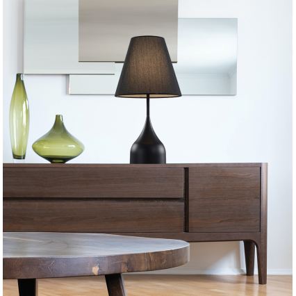 Lampada da tavolo MATINA 1xE27/40W/230V nera