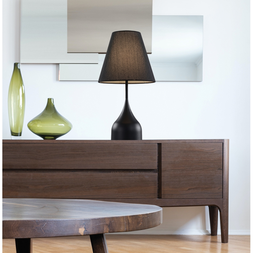 Lampada da tavolo MATINA 1xE27/40W/230V nera