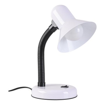 Lampada da tavolo MENTOR 1xE27/15W/230V bianca