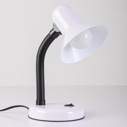 Lampada da tavolo MENTOR 1xE27/15W/230V bianca