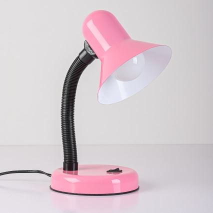 Lampada da tavolo MENTOR 1xE27/15W/230V rosa