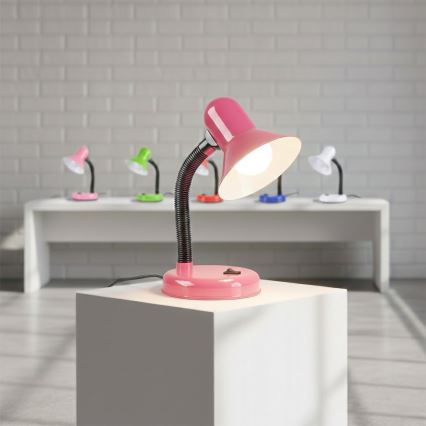 Lampada da tavolo MENTOR 1xE27/15W/230V rosa