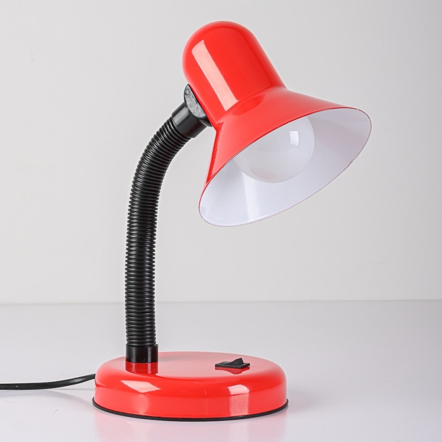 Lampada da tavolo MENTOR 1xE27/15W/230V rossa