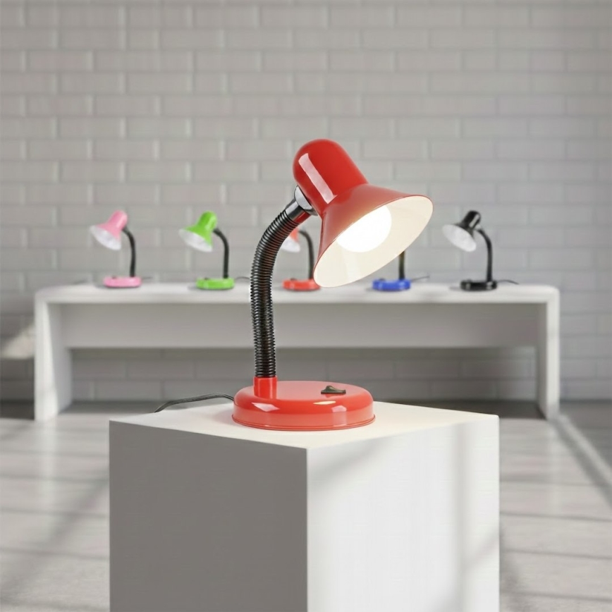 Lampada da tavolo MENTOR 1xE27/15W/230V rossa