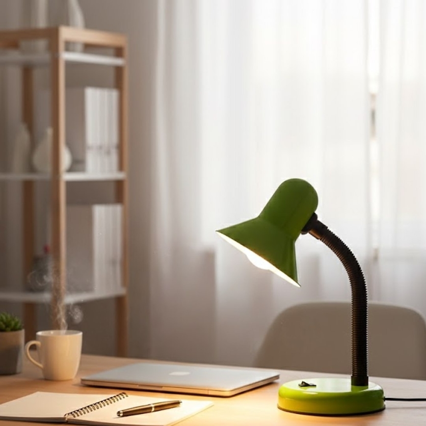 Lampada da tavolo MENTOR 1xE27/15W/230V verde