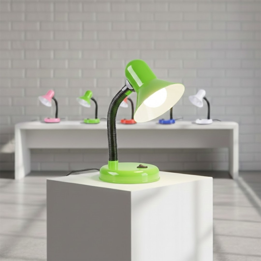 Lampada da tavolo MENTOR 1xE27/15W/230V verde
