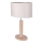 Lampada da tavolo MERCEDES, 1x E27, 40W, 230V, 46 cm, crema/rovere