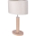 Lampada da tavolo MERCEDES 1xE27/40W/230V 46 cm color crema/quercia