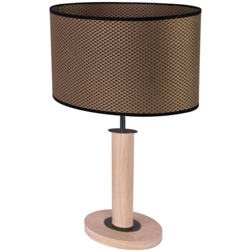 Lampada da tavolo MERCEDES 1xE27/40W/230V 46 cm marrone/quercia