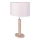 Lampada da tavolo MERCEDES 1xE27/40W/230V 60 cm crema/rovere