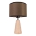 Lampada da tavolo MERCEDES 1xE27/40W/230V diametro 43 cm marrone/quercia