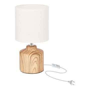 Lampada da tavolo MINOS 1xE14/40W/230V marrone/bianca