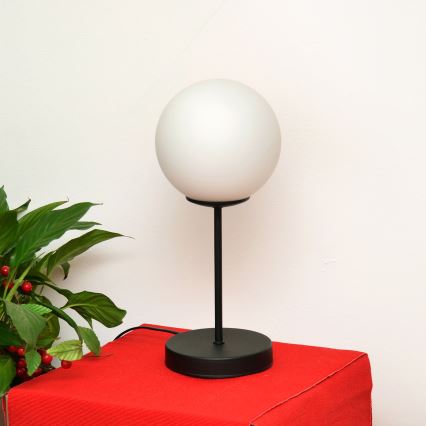 Lampada da tavolo MOON 1xE27/15W/230V nero