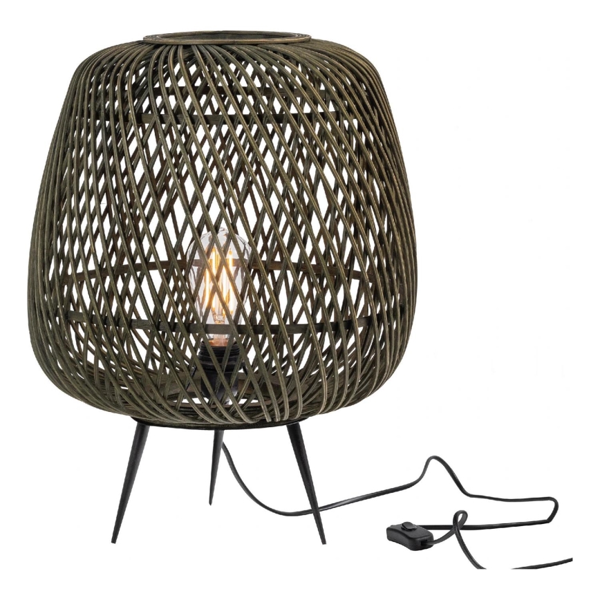 Lampada da tavolo MOZA 1xE27/60W/230V bambù verde