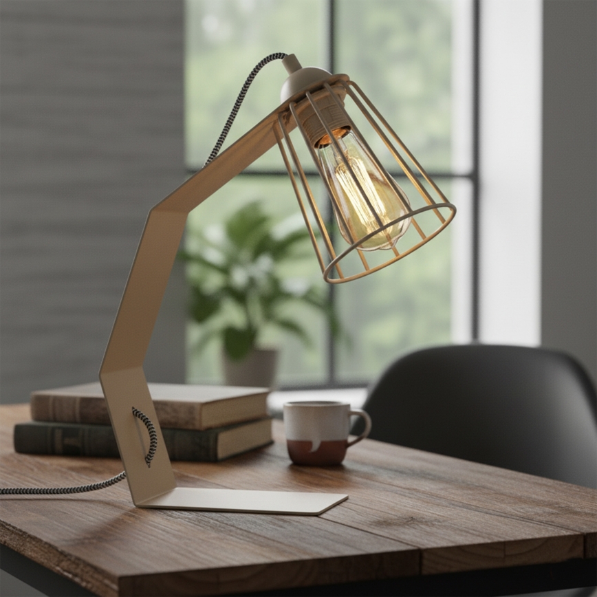 Lampada da tavolo NANDO 1xE27/15W/230V beige