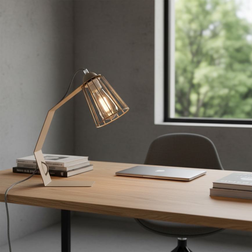 Lampada da tavolo NANDO 1xE27/15W/230V beige