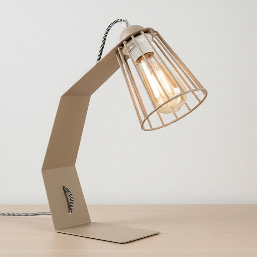 Lampada da tavolo NANDO 1xE27/15W/230V beige