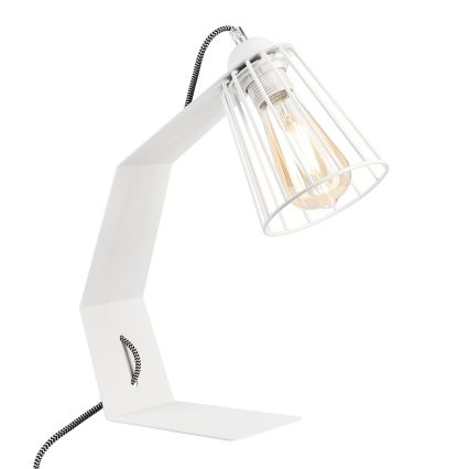 Lampada da tavolo NANDO 1xE27/15W/230V bianca