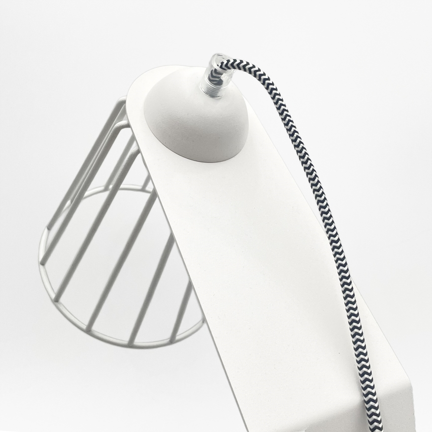 Lampada da tavolo NANDO 1xE27/15W/230V bianca