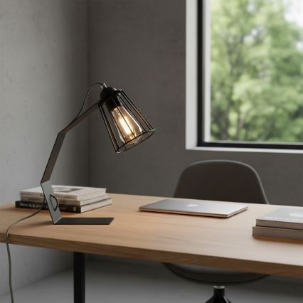 Lampada da tavolo NANDO 1xE27/15W/230V nera