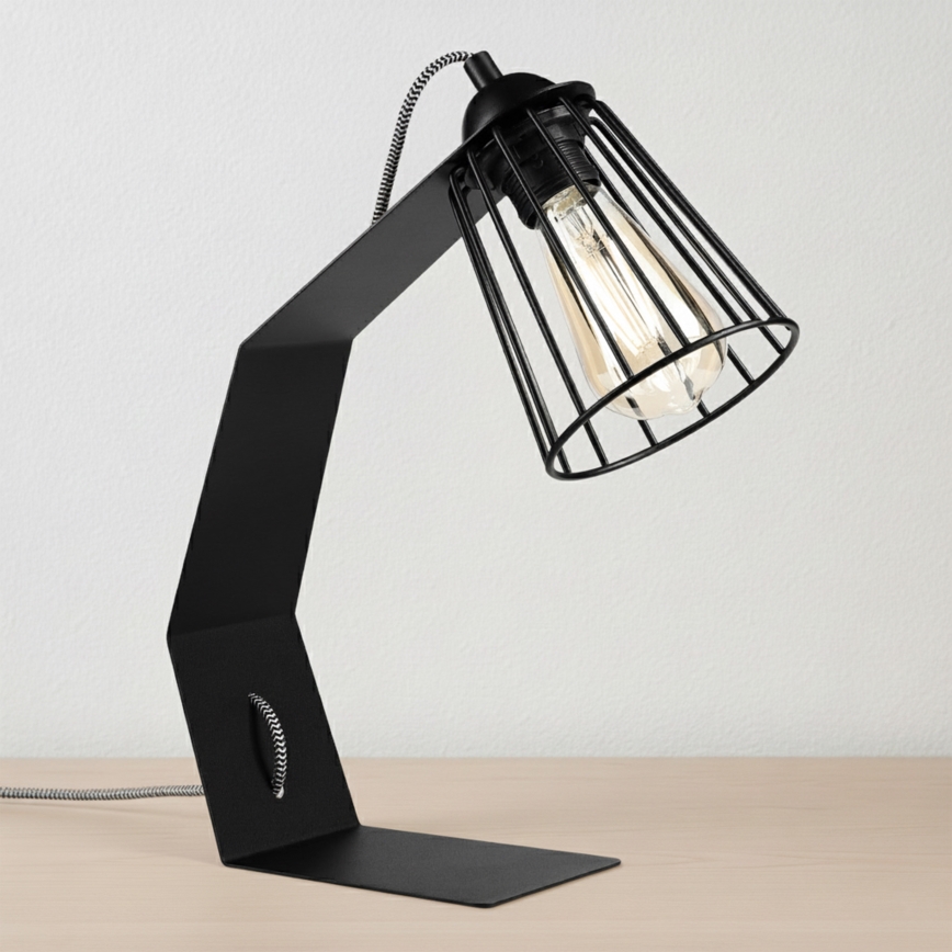 Lampada da tavolo NANDO 1xE27/15W/230V nera