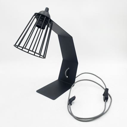 Lampada da tavolo NANDO 1xE27/15W/230V nera