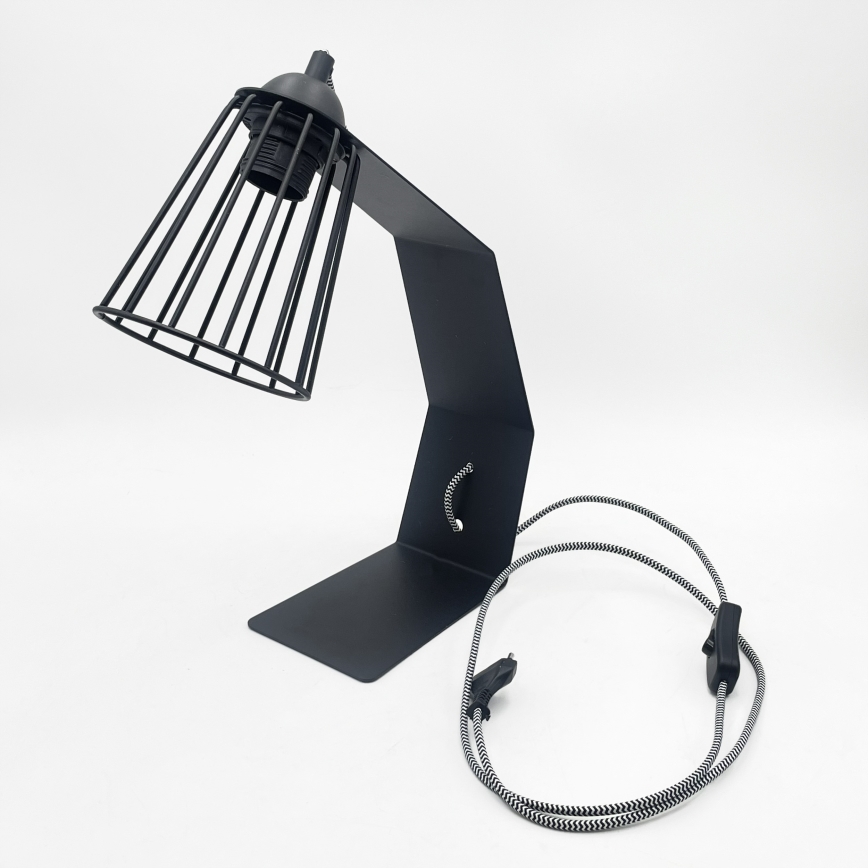 Lampada da tavolo NANDO 1xE27/15W/230V nera