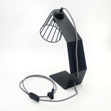 Lampada da tavolo NANDO 1xE27/15W/230V nera