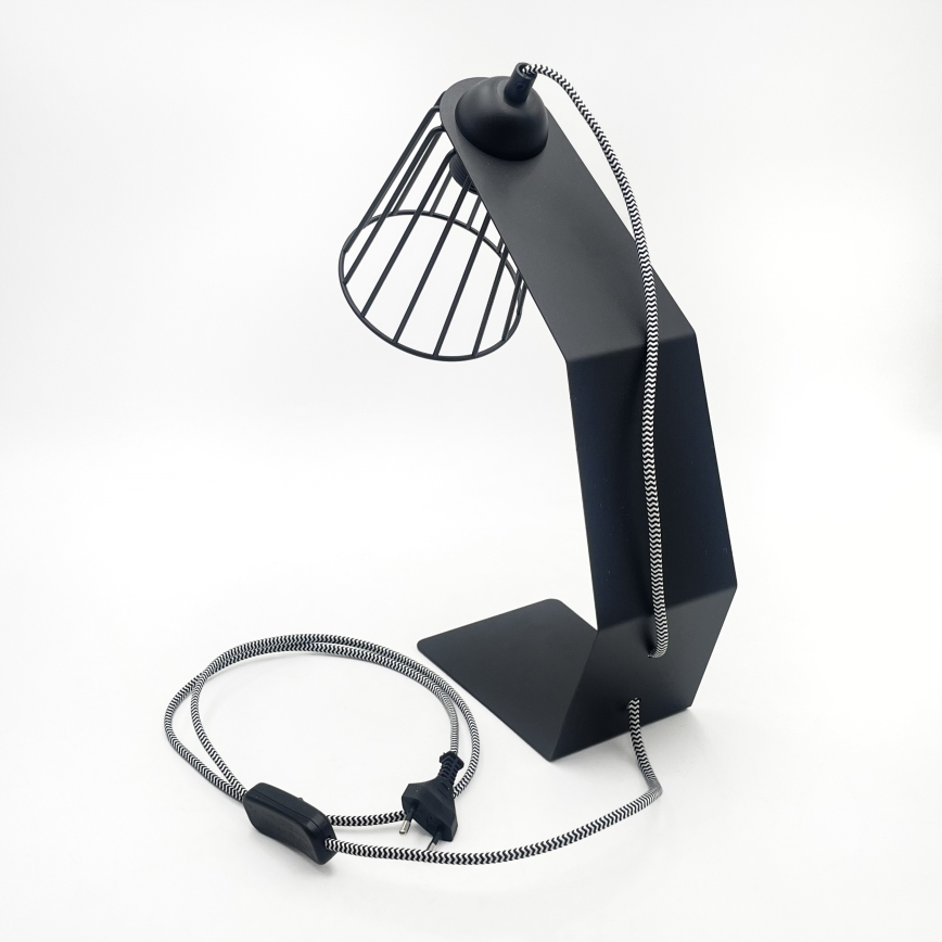 Lampada da tavolo NANDO 1xE27/15W/230V nera