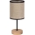 Lampada da tavolo NEGRO 1xE27/25W/230V quercia