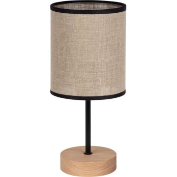 Lampada da tavolo NEGRO 1xE27/25W/230V rovere