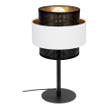 Lampada da tavolo NESS 1xE27/60W/230V nero/bianco