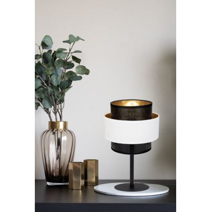 Lampada da tavolo NESS 1xE27/60W/230V nero/bianco