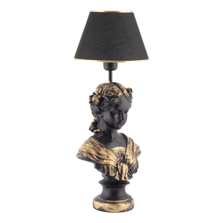 Lampada da tavolo OPELYA 1xE27/40W/230V nero/oro