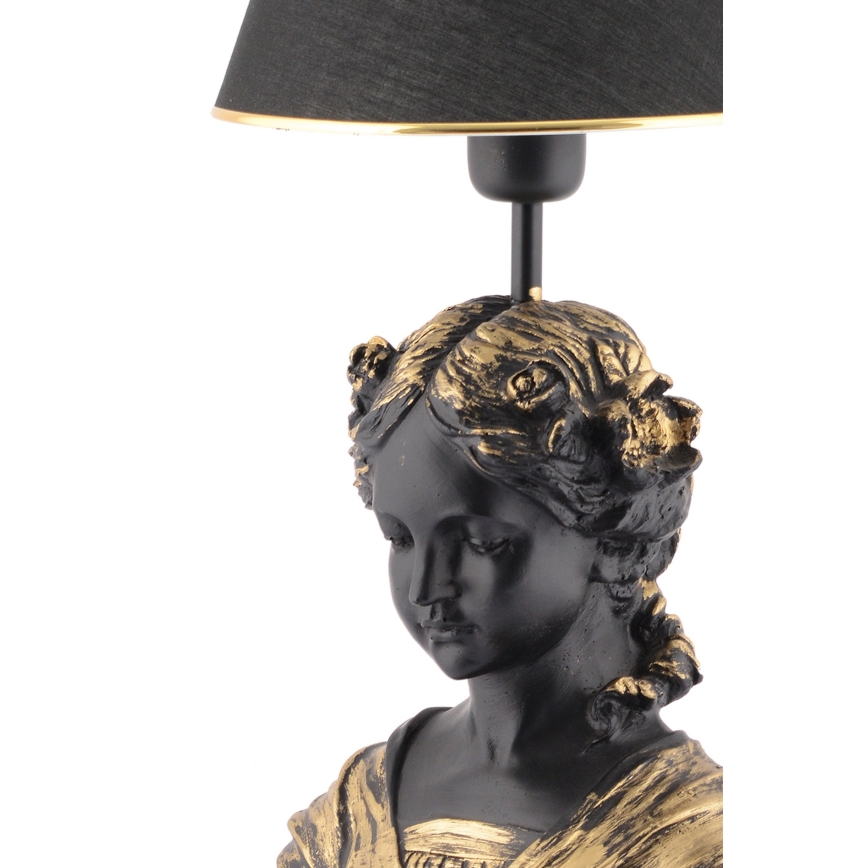 Lampada da tavolo OPELYA 1xE27/40W/230V nero/oro