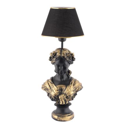 Lampada da tavolo OPELYA 1xE27/40W/230V nero/oro
