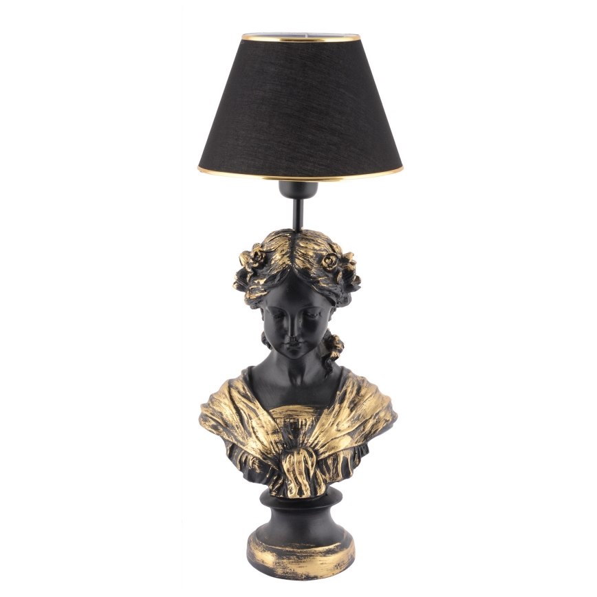 Lampada da tavolo OPELYA 1xE27/40W/230V nero/oro