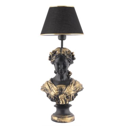 Lampada da tavolo OPELYA 1xE27/40W/230V nero/oro
