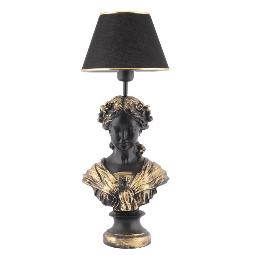 Lampada da tavolo OPELYA 1xE27/40W/230V nero/oro
