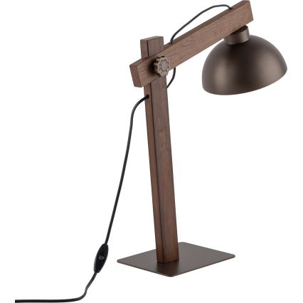 Lampada da tavolo OSLO 1xE27/15W/230V noce/marrone