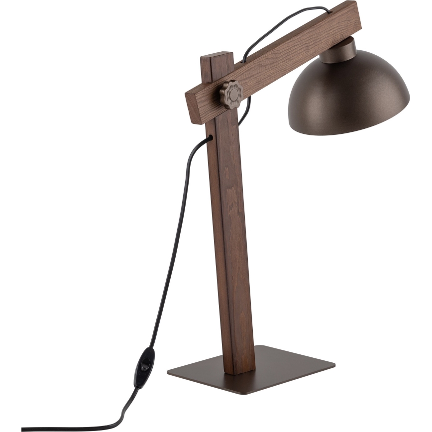 Lampada da tavolo OSLO 1xE27/15W/230V noce/marrone