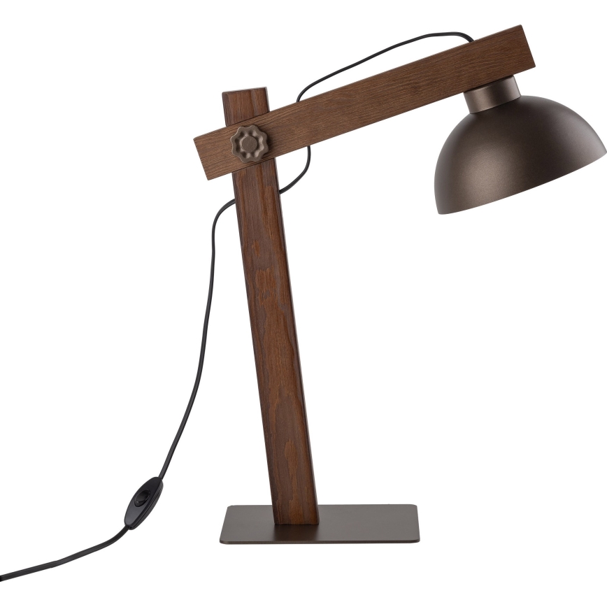Lampada da tavolo OSLO 1xE27/15W/230V noce/marrone