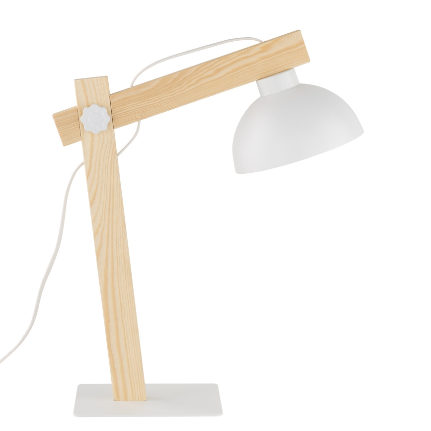 Lampada da tavolo OSLO 1xE27/15W/230V pino/bianco