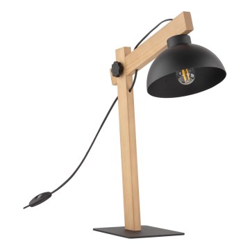 Lampada da tavolo OSLO 1xE27/15W/230V pino/nero