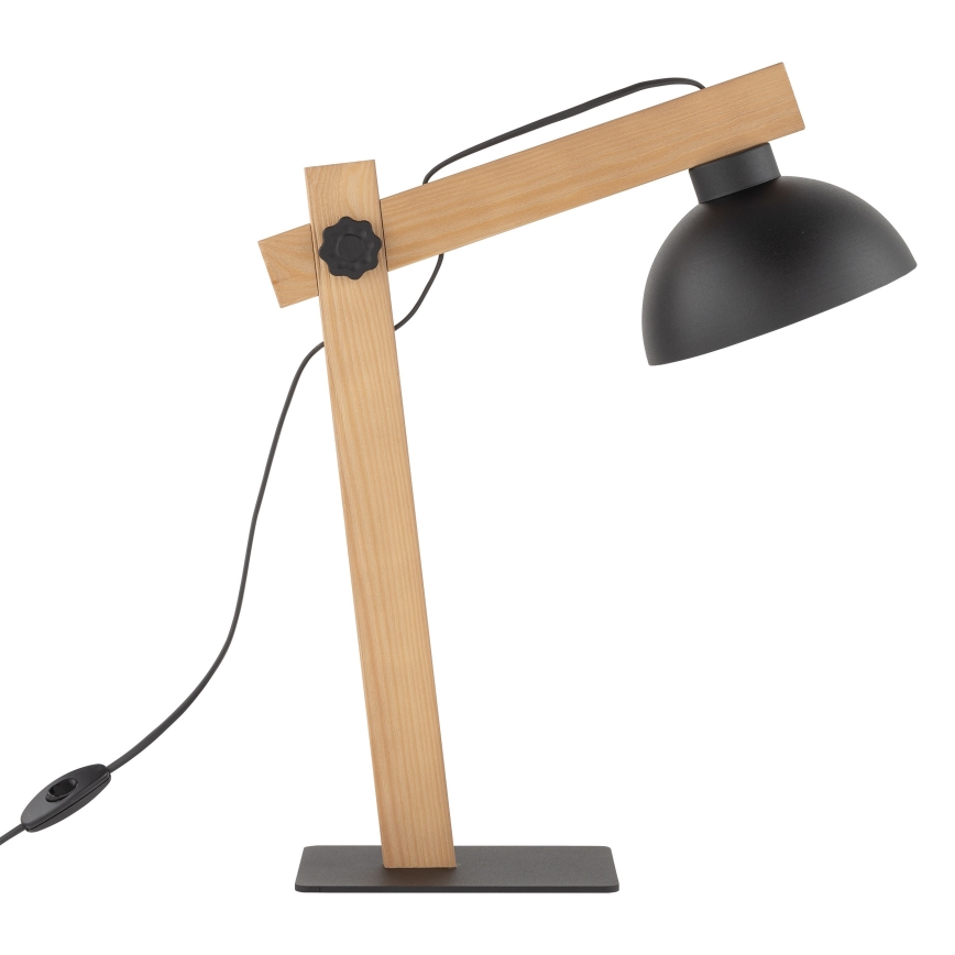 Lampada da tavolo OSLO 1xE27/15W/230V pino/nero